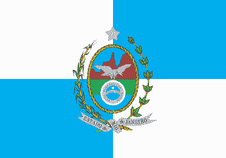 Bandeira oficial do estado de Rio de Janeiro