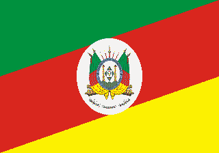 Bandeira oficial do estado de Rio Grande do Sul